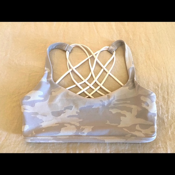 lululemon athletica Other - Lululemon FREE TO BE BRA WILD Camo Alpine White